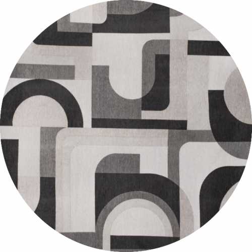 Louis De Poortere Nuance Module Round Rug 9206 Saxon Beige Naken